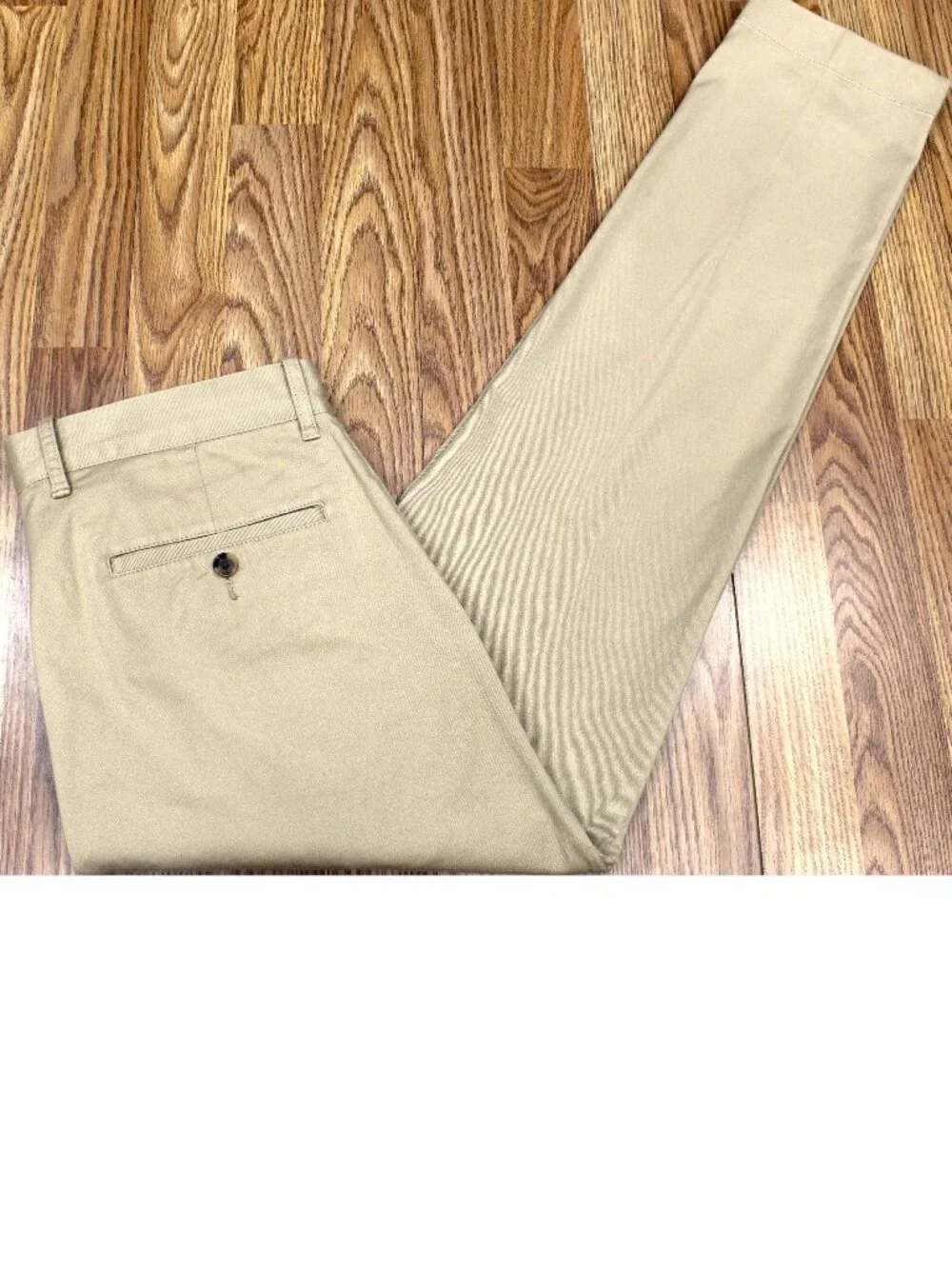 32x32 J.CREW SLIM FIT COTTON/SPANDEX PANTS KHAKI Sz 32W x 32L